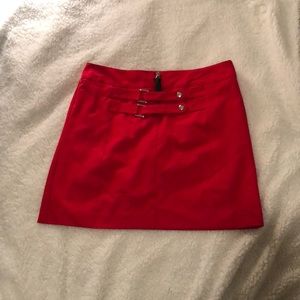 Stunning red mini skirt